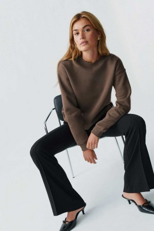 Beige Women Gina Tricot Basic Sweaters | 92TPKLCON