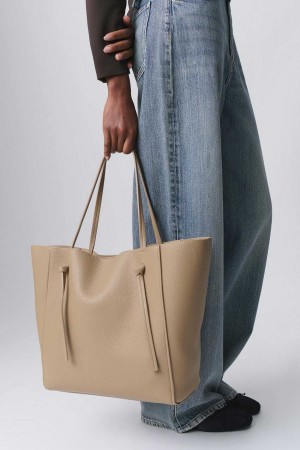 Beige Women Gina Tricot Shopper Bag | 80SDJEZTV