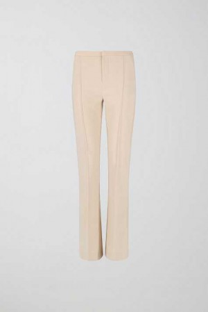 Beige Women Gina Tricot Tall Bootcut Trousers | 98ZPBKDWE