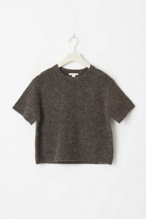 Beige Young Gina Tricot Y Knitted T Shirts | 40GEYJMAK