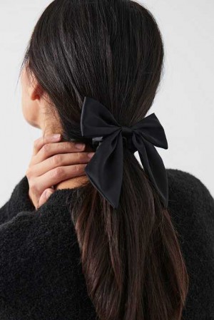 Black Women Gina Tricot 2-pack Bow Scrunchie | 70TVIAUME