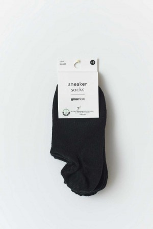 Black Women Gina Tricot 3-pack Sneaker Socks | 40NBUAXQO