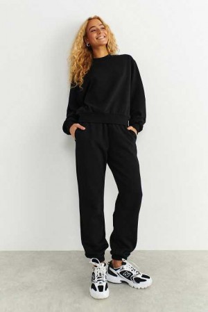 Black Women Gina Tricot Basic Sweatpants | 91NIGYTXP