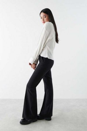 Black Women Gina Tricot Bootcut Trousers | 08BTMXIDG