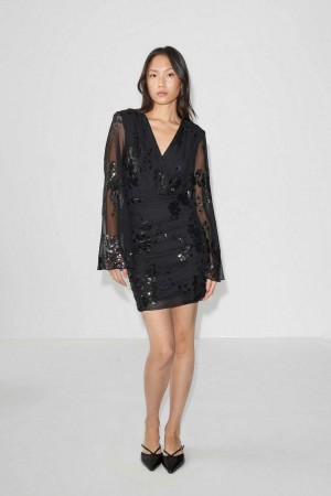 Black Women Gina Tricot Mini Dress | 51AJQICLY