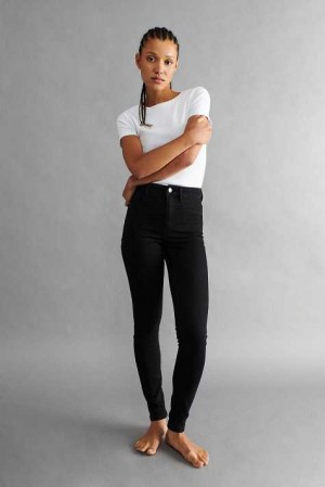 Black Women Gina Tricot Molly High Waist Jeans | 91XCTNBRI