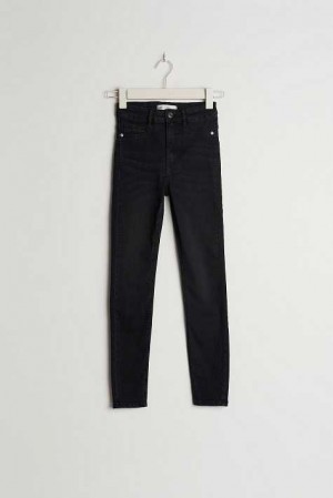 Black Women Gina Tricot Molly Petite High Waist Jeans | 80ZUHALRF