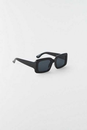 Black Women Gina Tricot Square Shaped Sunglasses | 01DJUONIC