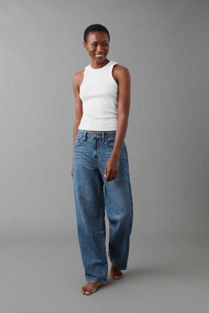 Blue Women Gina Tricot Baggy Jeans | 98JWCNRAB