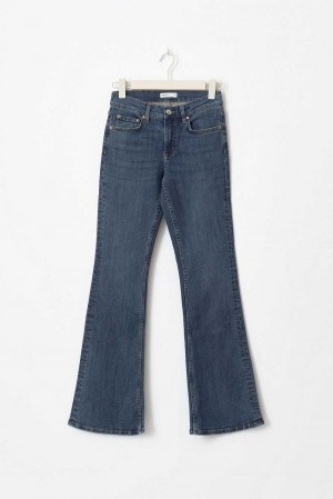 Blue Women Gina Tricot Low Tall Bootcut Jeans | 39WNPYVOQ