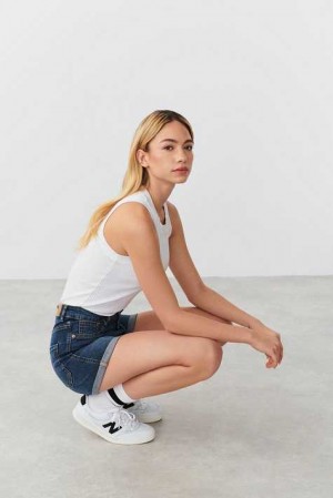 Blue Women Gina Tricot Molly Denim Shorts | 18UQHCPIA