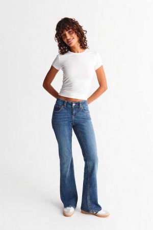 Blue Women Gina Tricot Y2k Low Bootcut Jeans | 90YCTRGNB