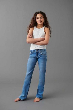 Blue Young Gina Tricot Chunky Basic Flared Jeans | 54PQSBYUJ