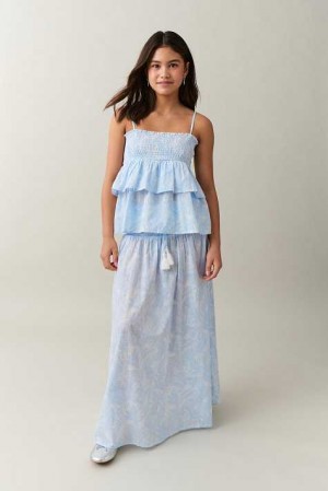 Blue Young Gina Tricot Y Boho Maxi Skirts | 13BEHJRIV