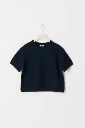 Blue Young Gina Tricot Y Knitted T Shirts | 04JWEPNDM