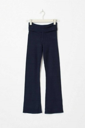 Blue Young Gina Tricot Y Knitted Yoga Tall Pants | 69WTCRBDL