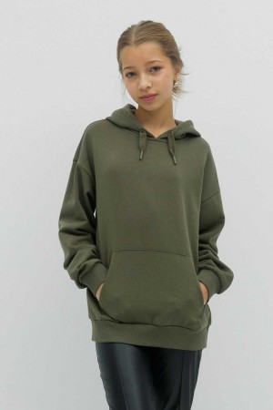 Green Young Gina Tricot Y Oversized Hoodie | 68VGWXJLZ