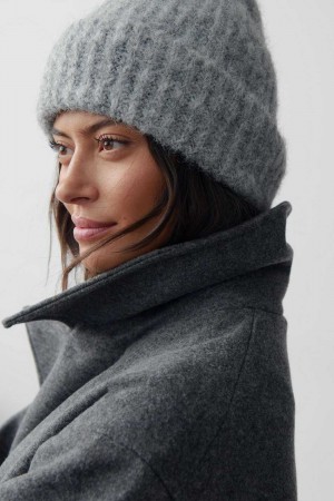 Grey Women Gina Tricot Brushed Beanie | 64XVSRNIQ