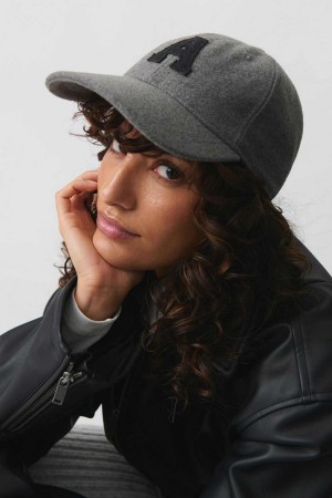 Grey Women Gina Tricot Felt Cap | 65QNYAJBI