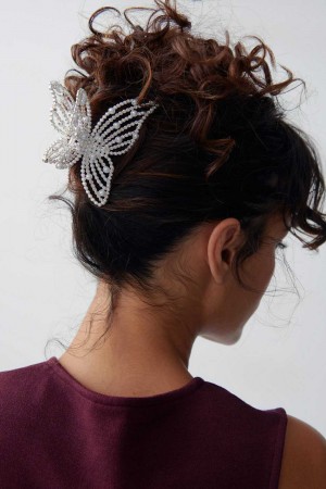 Grey Women Gina Tricot Hair Clips | 95UDTBFXO