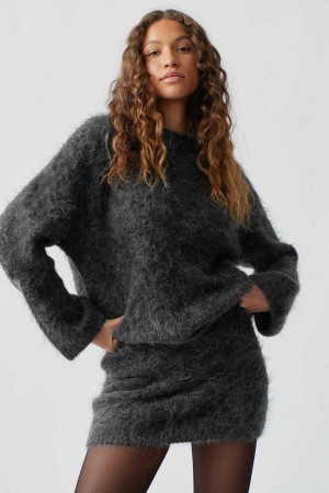 Grey Women Gina Tricot Knitted Alpaca Blend Sweaters | 31HUIVTPJ