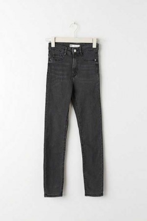 Grey Women Gina Tricot Molly Petite High Waist Jeans | 51NPEXBMI