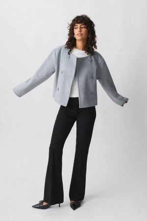 Grey Women Gina Tricot Short Jacket | 01NBLRMSO