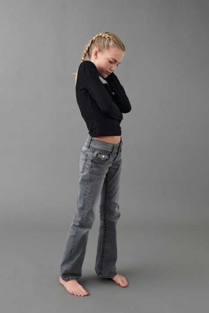 Grey Young Gina Tricot Chunky Basic Flared Jeans | 02XAQVJKR