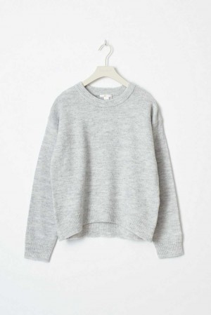 Grey Young Gina Tricot Y Knitted Sweaters | 69BYSCRMA