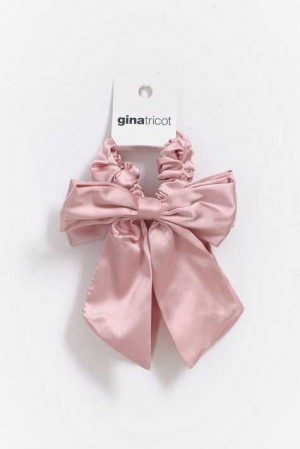 Pink Women Gina Tricot 2-pack Bow Scrunchie | 54OFPLKZJ