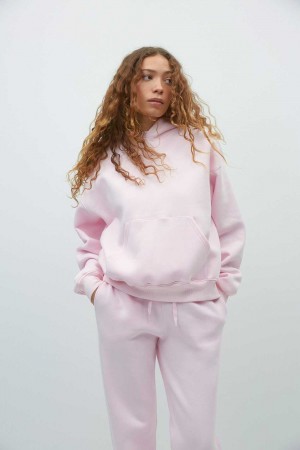 Pink Women Gina Tricot Basic Original Hoodie | 46QFYKGZW