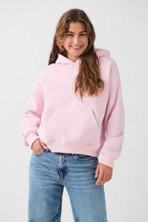 Pink Women Gina Tricot Basic Original Hoodie | 67WZISUKE