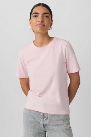 Pink Women Gina Tricot Basic Original T Shirts | 63EGZSTUQ