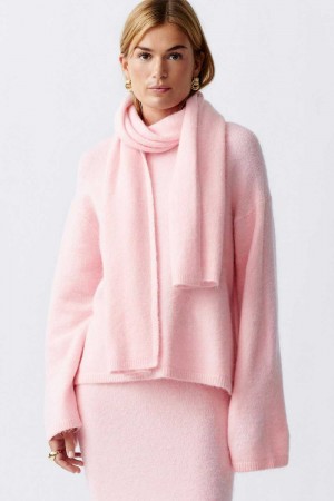 Pink Women Gina Tricot Knitted Sweaters | 65HOANZWP