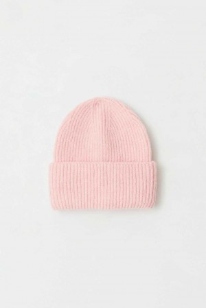 Pink Women Gina Tricot Rib Beanie | 63YFONDWU