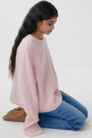 Pink Young Gina Tricot Oversized Sweaters | 25NWJOQYF