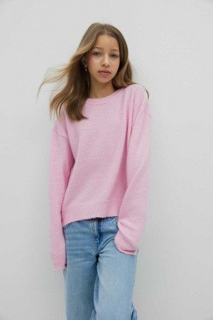 Pink Young Gina Tricot Y Knitted Sweaters | 61XTBLVPE