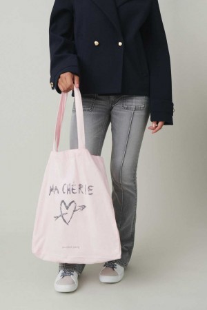 Pink Young Gina Tricot Young Tote Bag | 89RUZGDPW