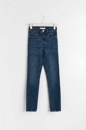 Purple Women Gina Tricot Molly Petite High Waist Jeans | 24NYAPHBU