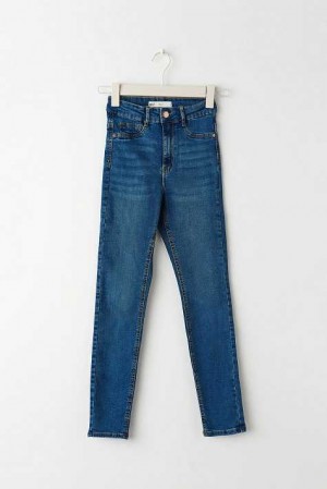 Purple Women Gina Tricot Molly Petite High Waist Jeans | 78OVNAFWJ