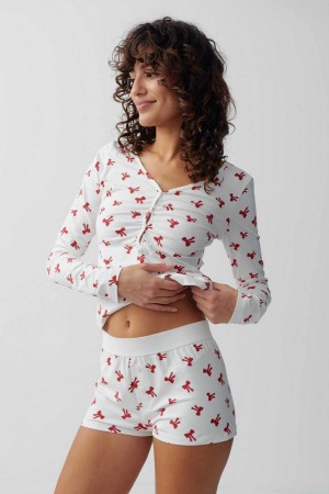 Red Women Gina Tricot Homewear Hot Pyjamas | 82CAFNLKT