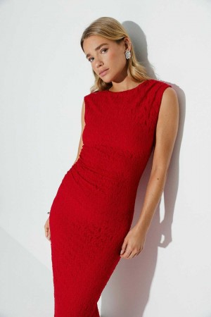 Red Women Gina Tricot Lace Dress | 94BWGSHEM