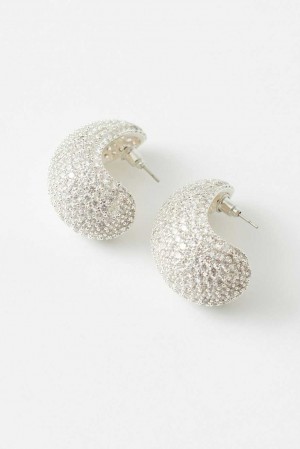 Silver Women Gina Tricot Drop Earrings | 31WPVQSNG