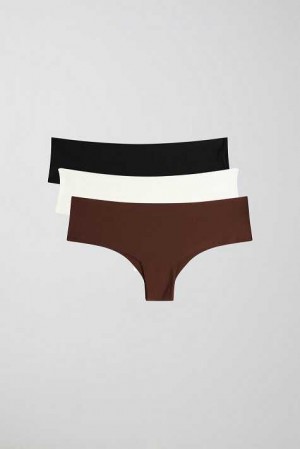 White Women Gina Tricot 3-pack Invisible Brazilian Panty | 93NAJSWYX