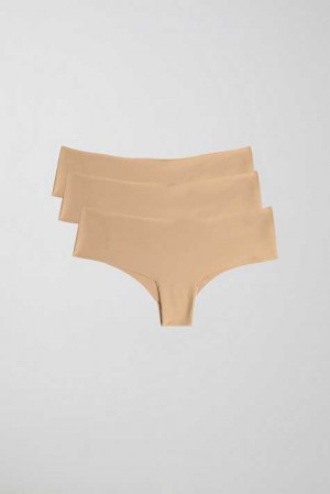 White Women Gina Tricot 3-pack Invisible Brazilian Panty | 40YRWOVHD