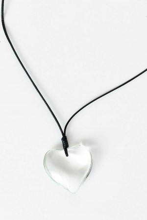 White Women Gina Tricot Heart Necklace | 60IHWOMJL