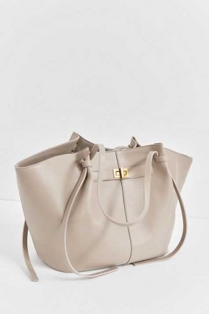 White Women Gina Tricot Long Strap Pu Bag | 45HFLVYWZ