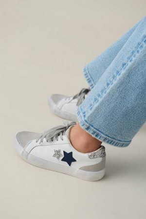 White Young Gina Tricot Young Sneakers | 87MWSJGRI